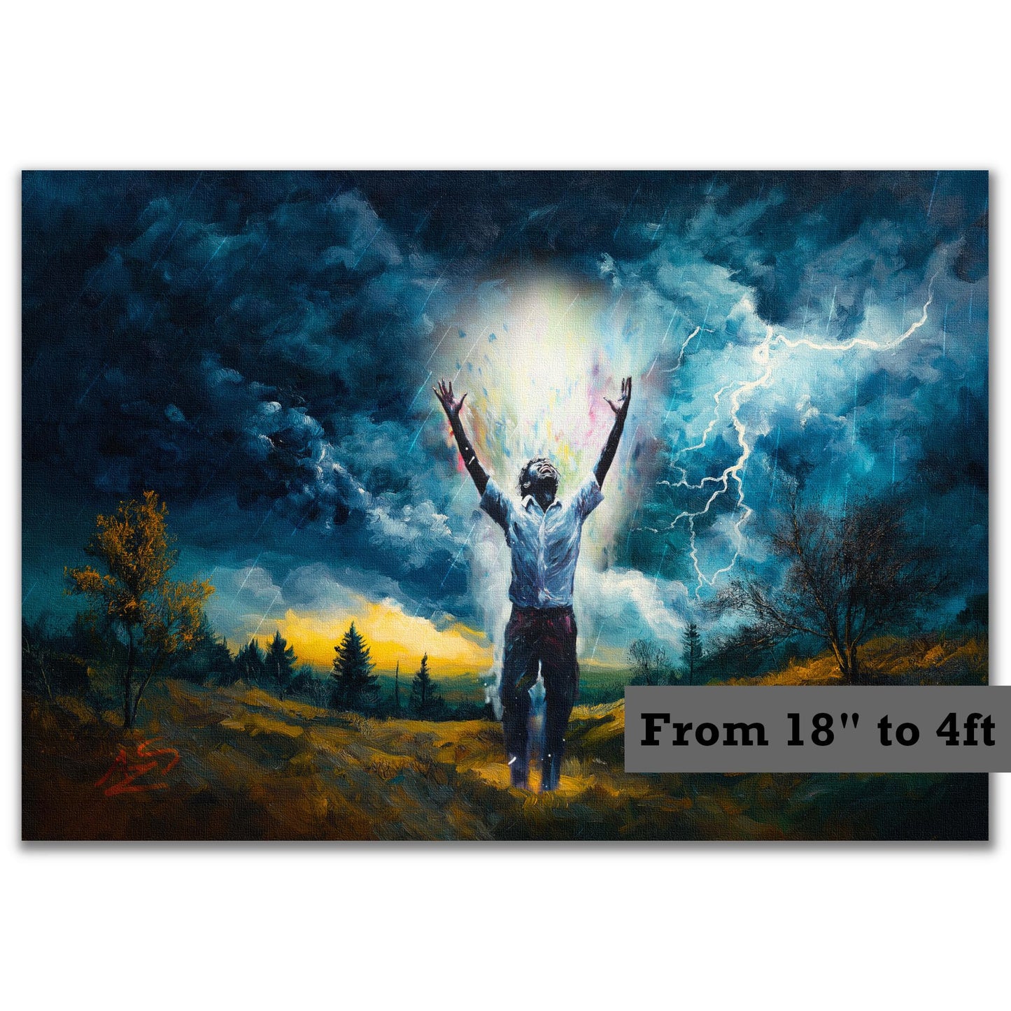 I AM in the Storm by ASZ | Giclee Canvas Print