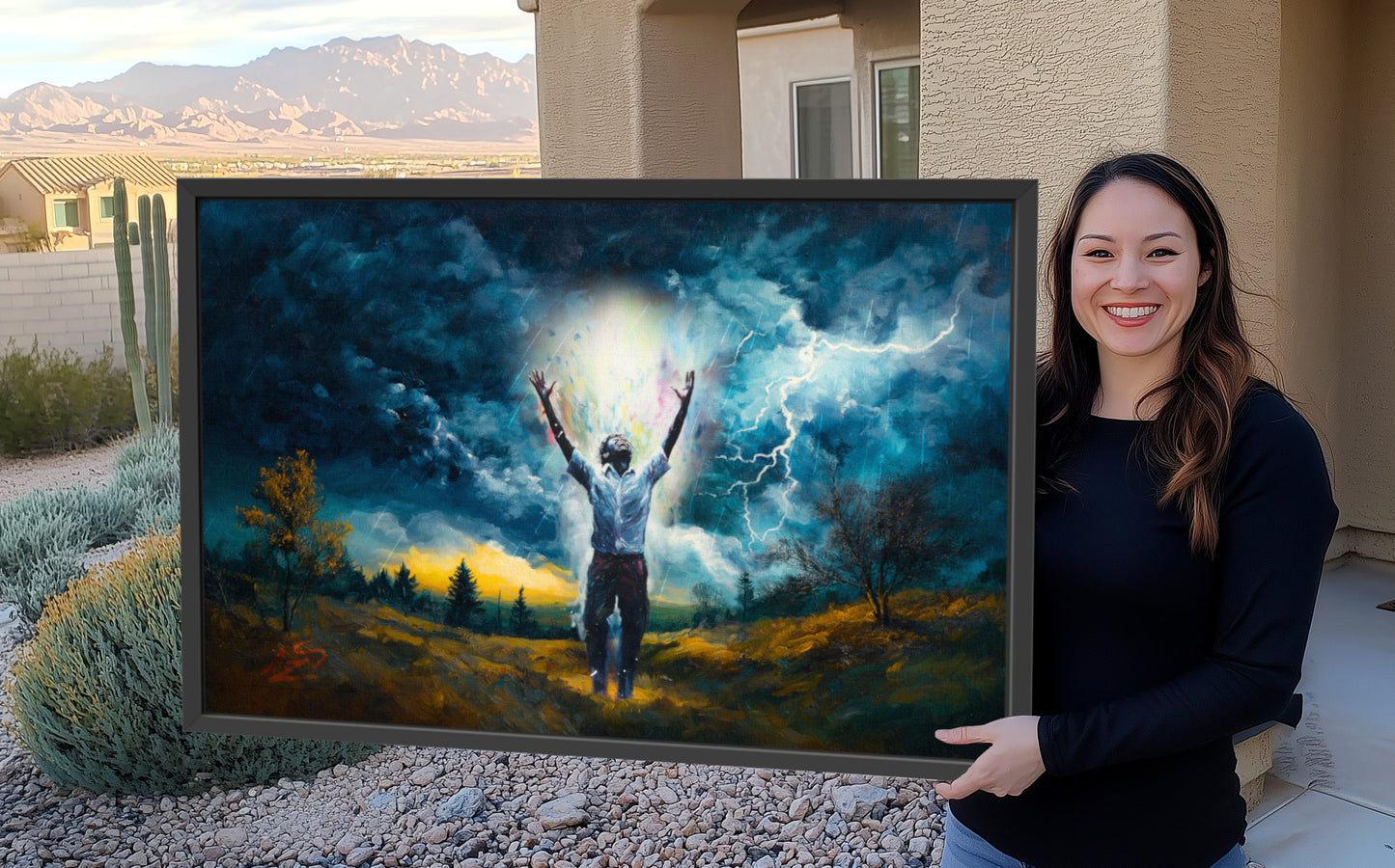 I AM in the Storm by ASZ | Giclee Canvas Print