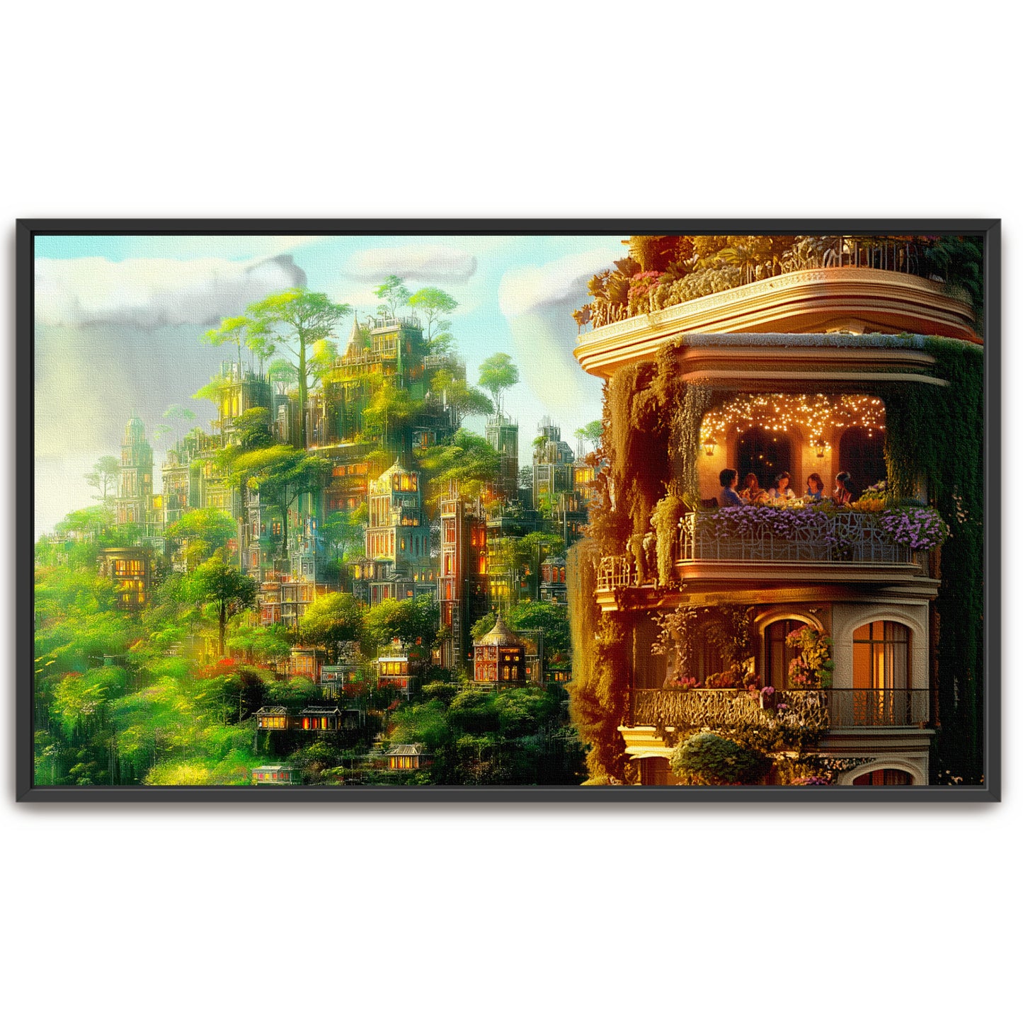 Garden City by ASZ | Giclee Canvas Print
