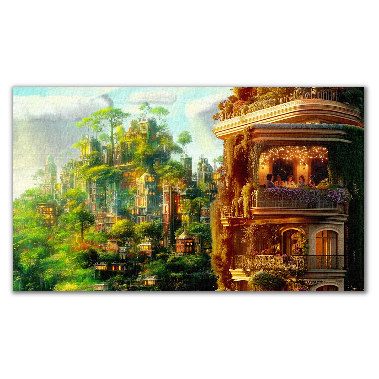 Garden City by ASZ | Giclee Canvas Print