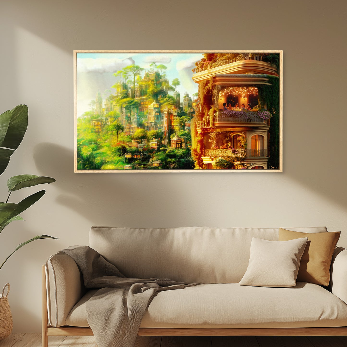 Garden City by ASZ | Giclee Canvas Print