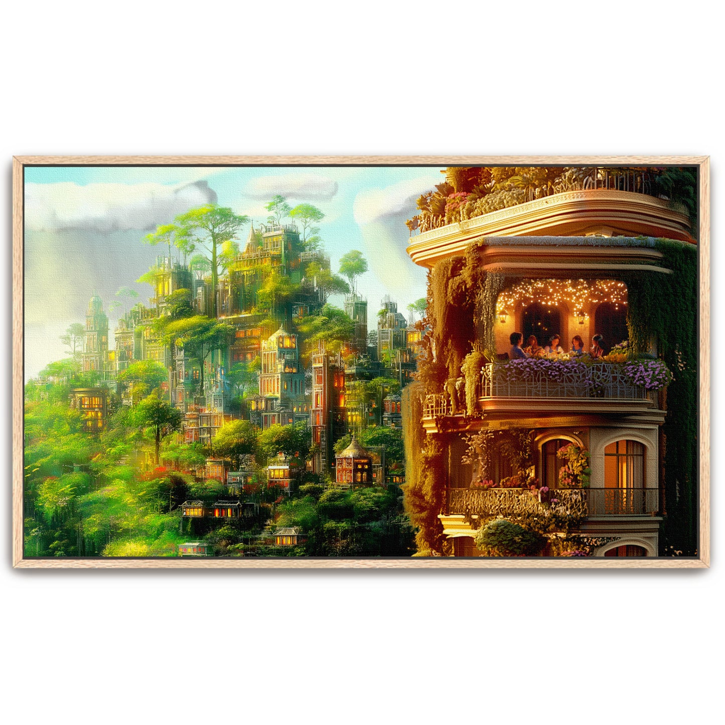 Garden City by ASZ | Giclee Canvas Print
