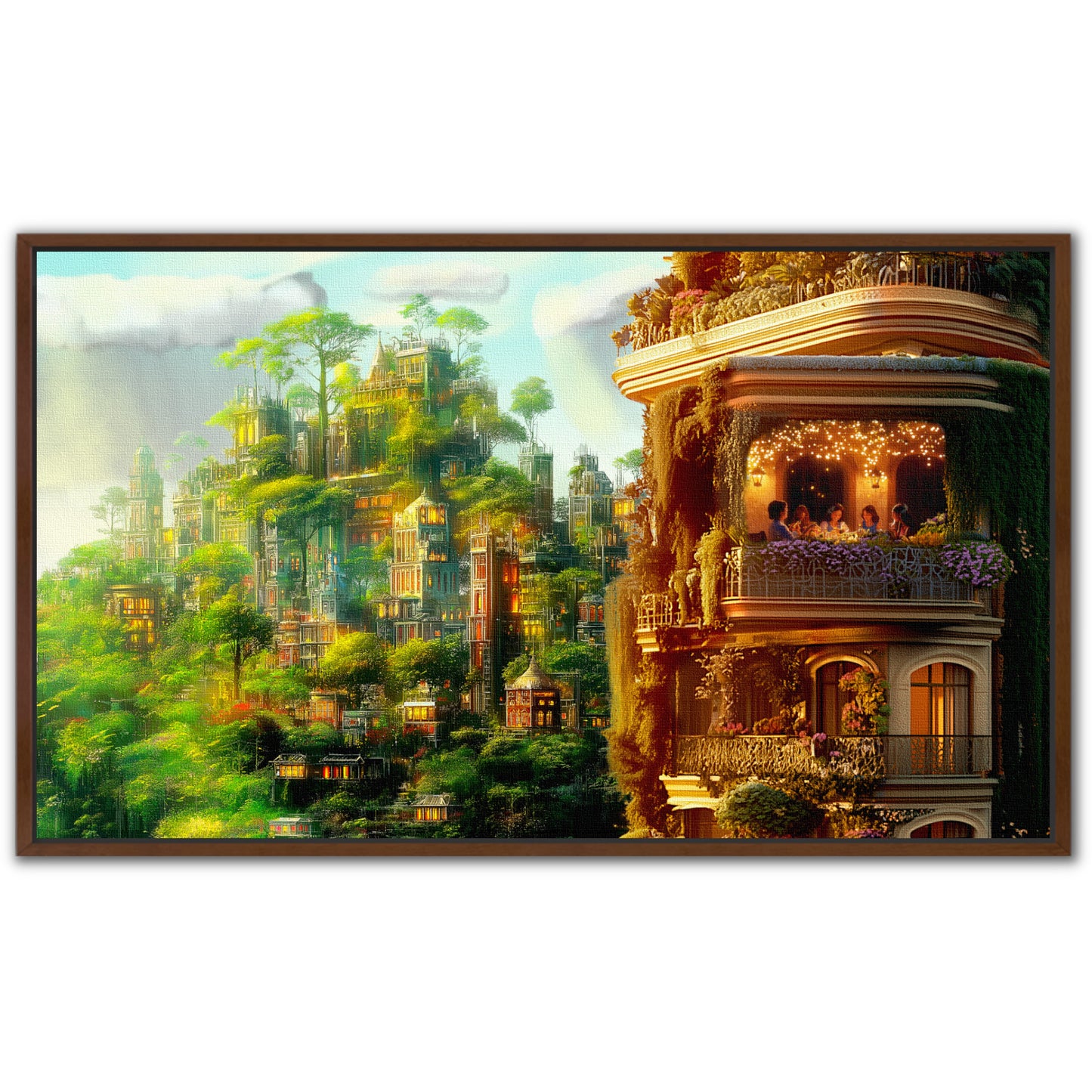 Garden City by ASZ | Giclee Canvas Print